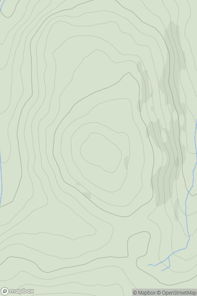 Thumbnail image for Ffridd Fawr [Llandudno to Wrexham] showing contour plot for surrounding peak